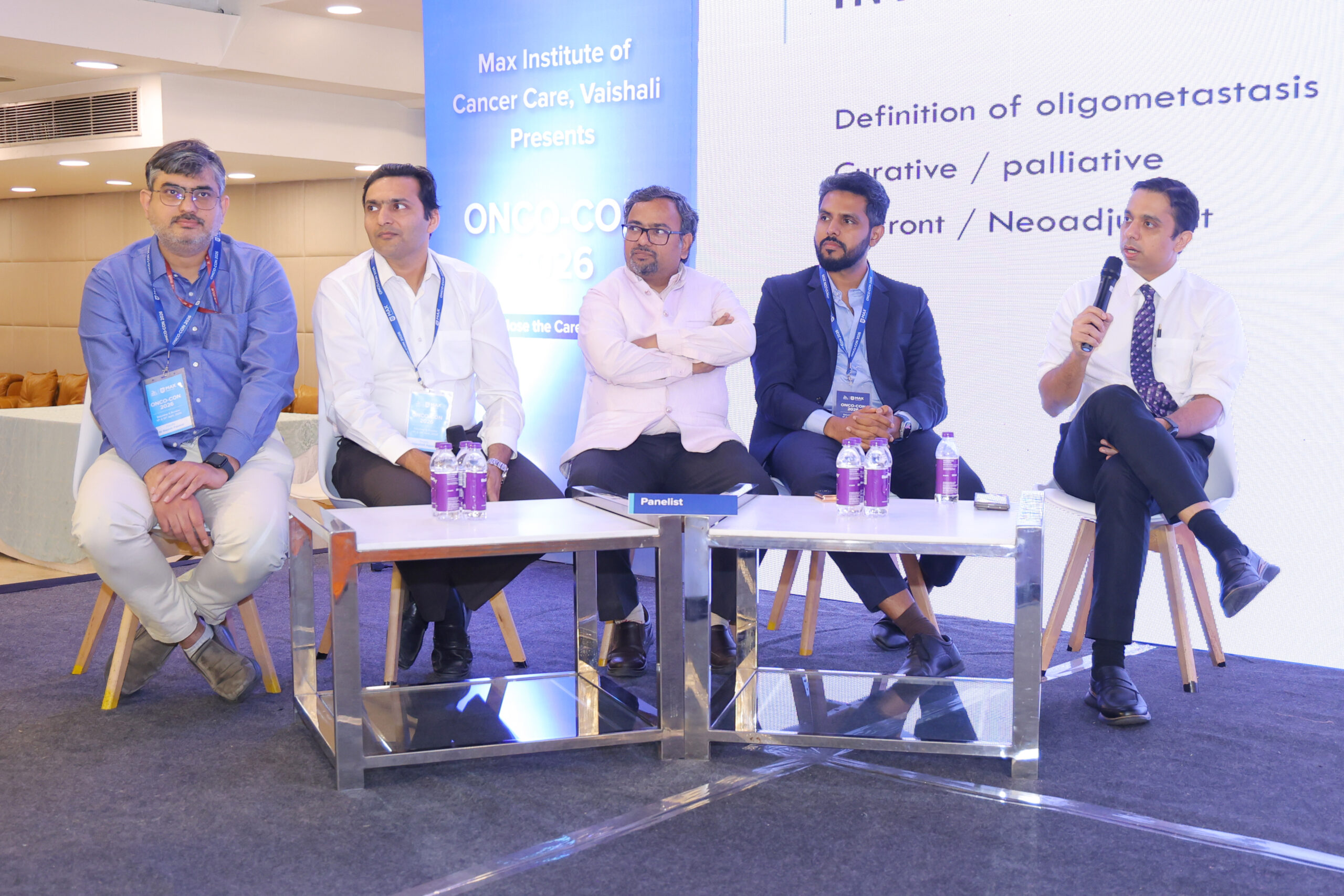 Dr. Abhishek Aggarwal on panel at Max OncoCon 2026